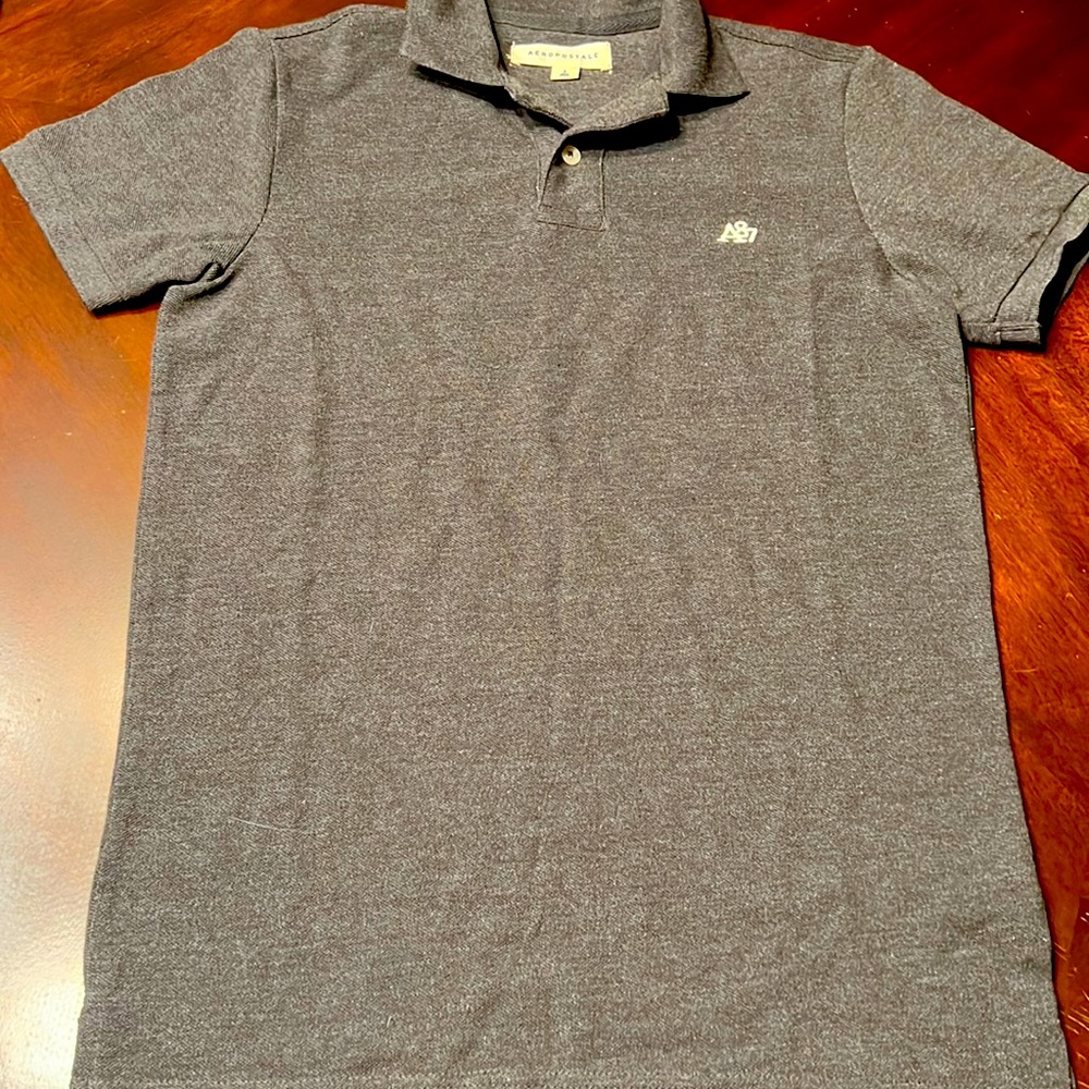 Kids Aéropostale all gray polo shirt